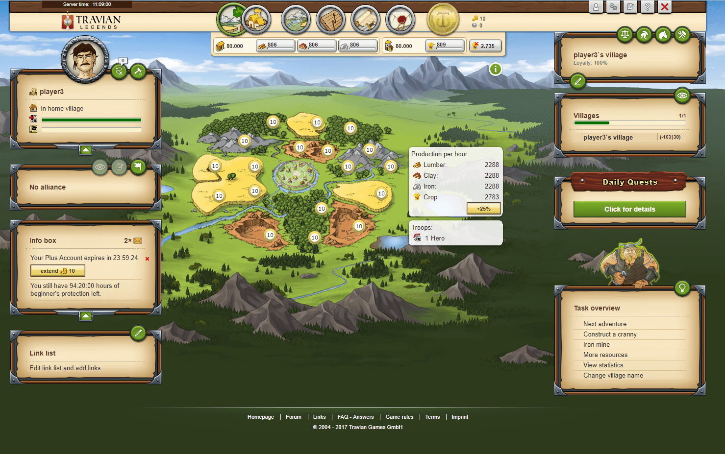 Travian screenshot 2